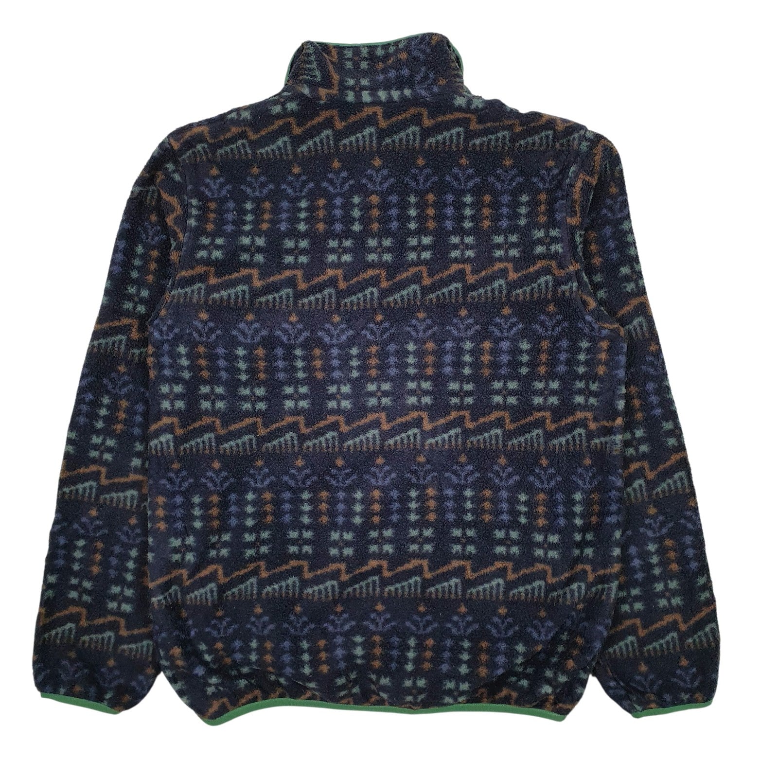 Mens Navy Patagonia Synchilla Aztec Quarter Zip Jumper