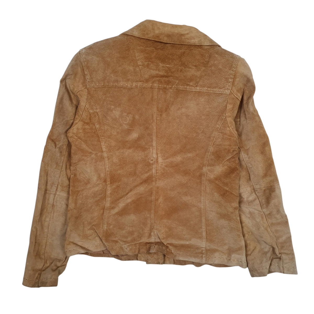 Womens Brown Vera Pelle Western Bomber Blazer  Coat