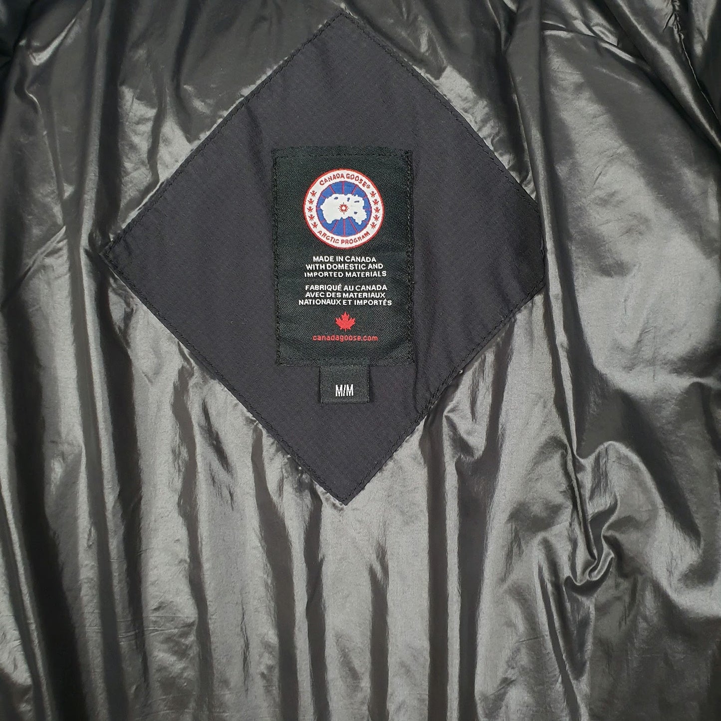 Mens Black Canada Goose Armstrong Parka Crewneck Coat