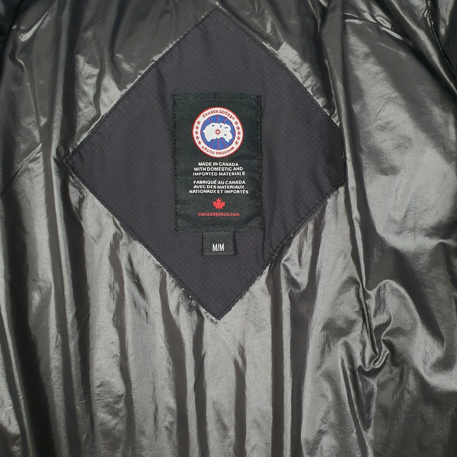 Mens Black Canada Goose Armstrong Parka Crewneck Coat