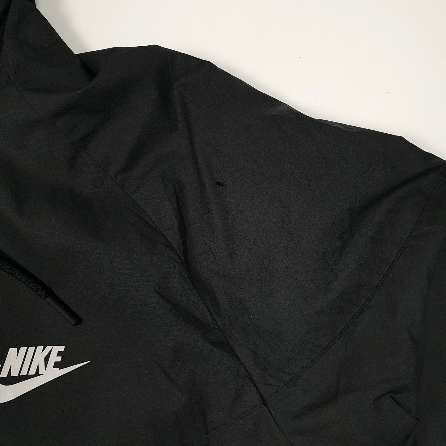 Mens Black Nike Windrunner Quarter Zip Coat