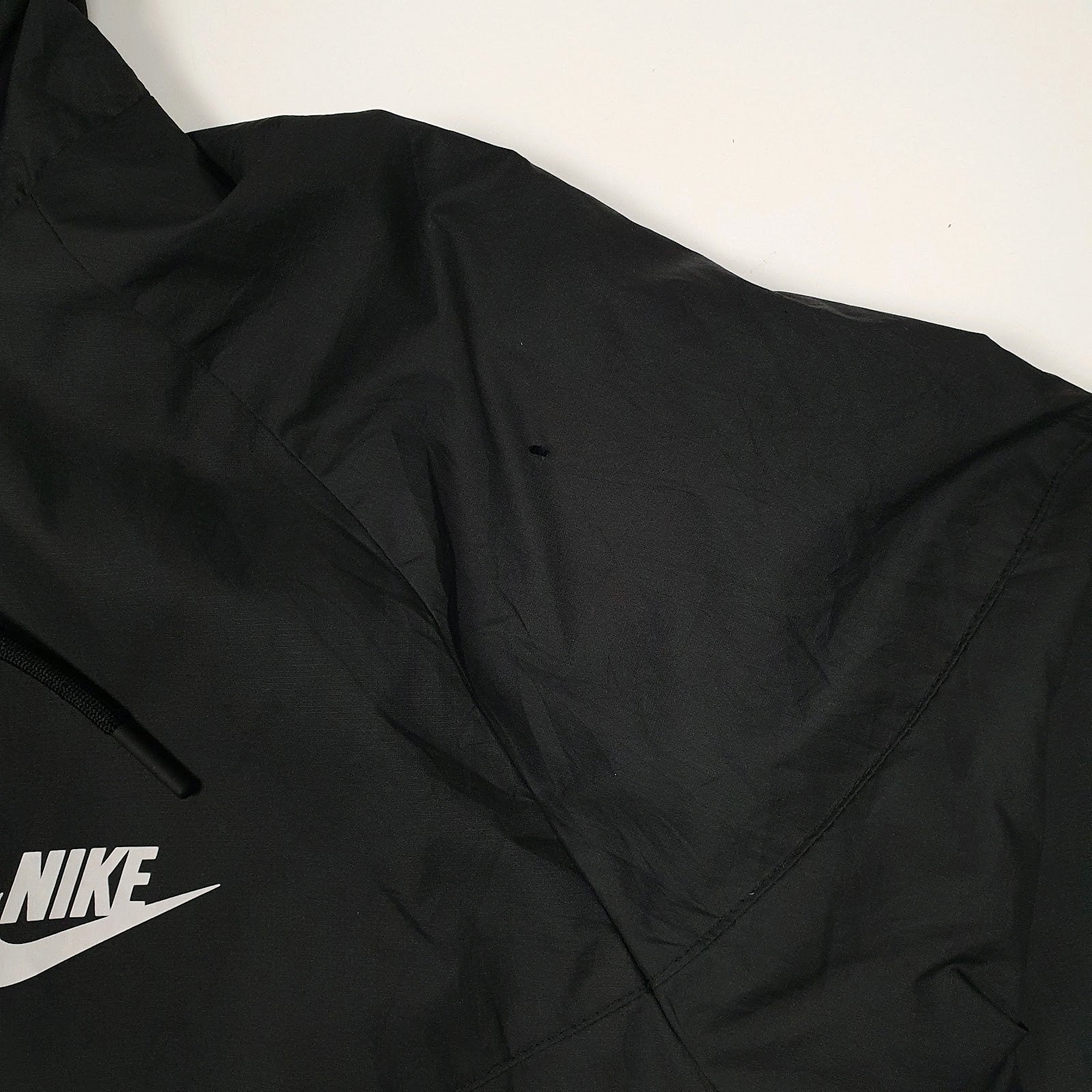 Mens Black Nike Windrunner Quarter Zip Coat