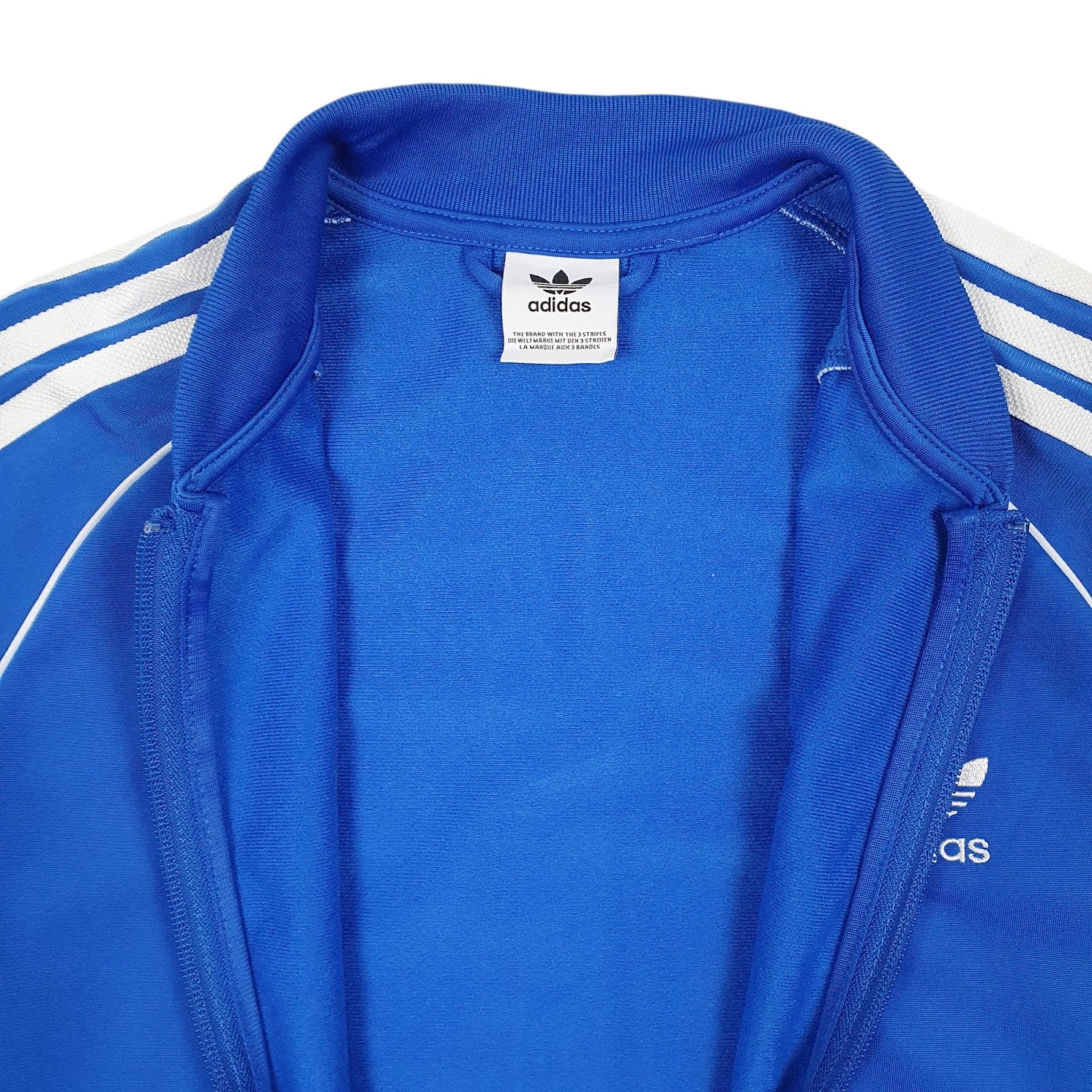 Mens Blue Adidas Originals Track Top Full Zip Jumper