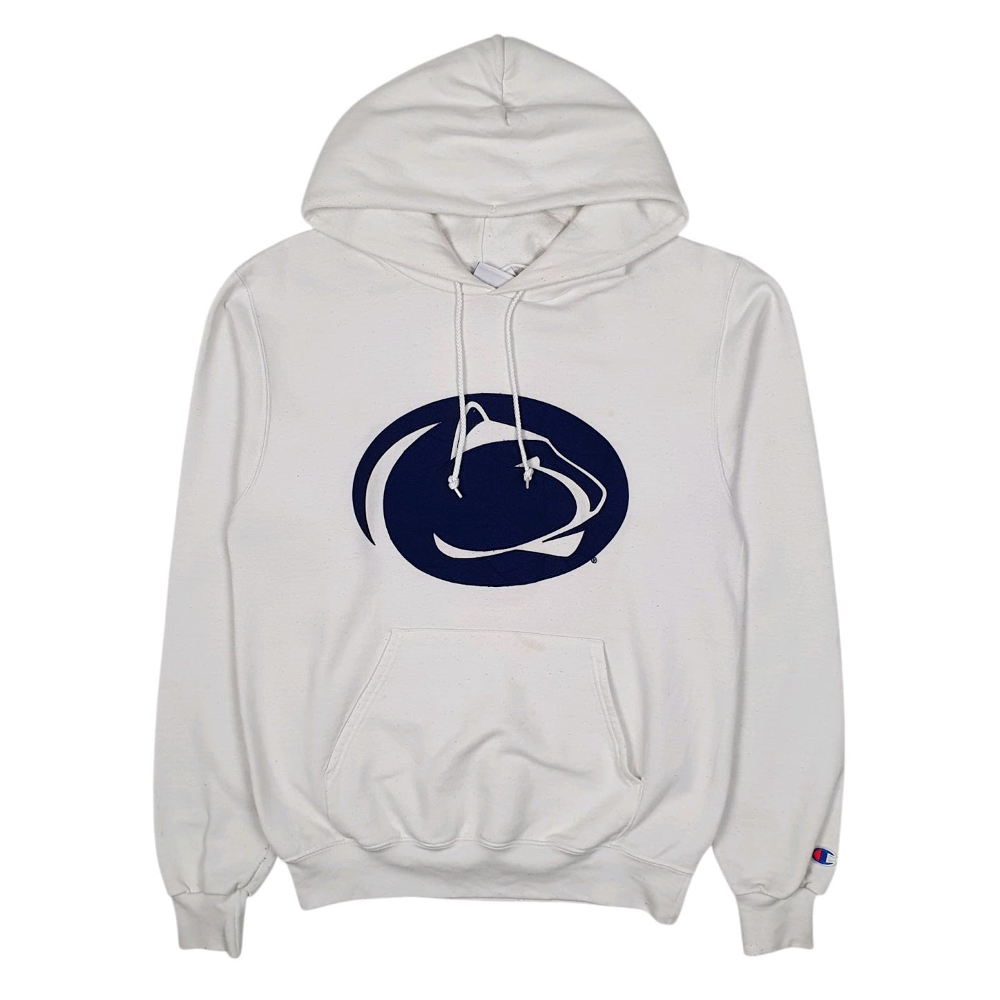 Mens White Champion Penn State Nittany Lions Hoodie Jumper