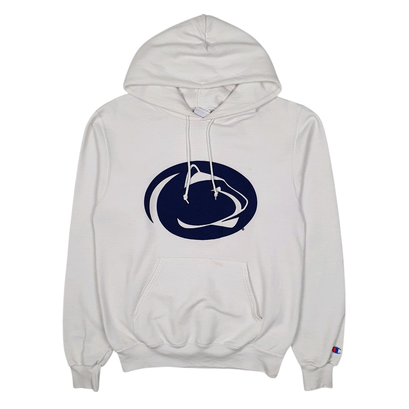 Mens White Champion Penn State Nittany Lions Hoodie Jumper