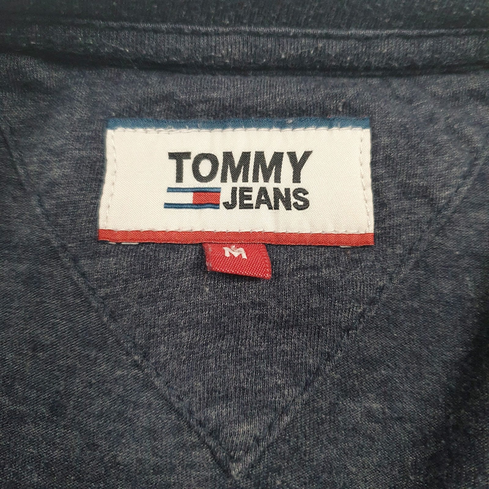 Mens Grey Tommy Hilfiger Spellout  T Shirt