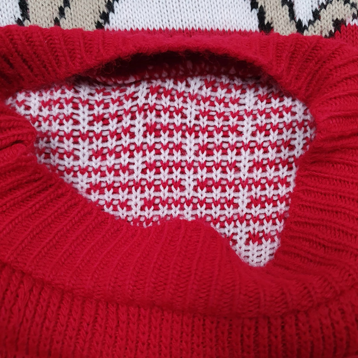 Womens Red Unbranded Knit Christmas Crewneck Jumper