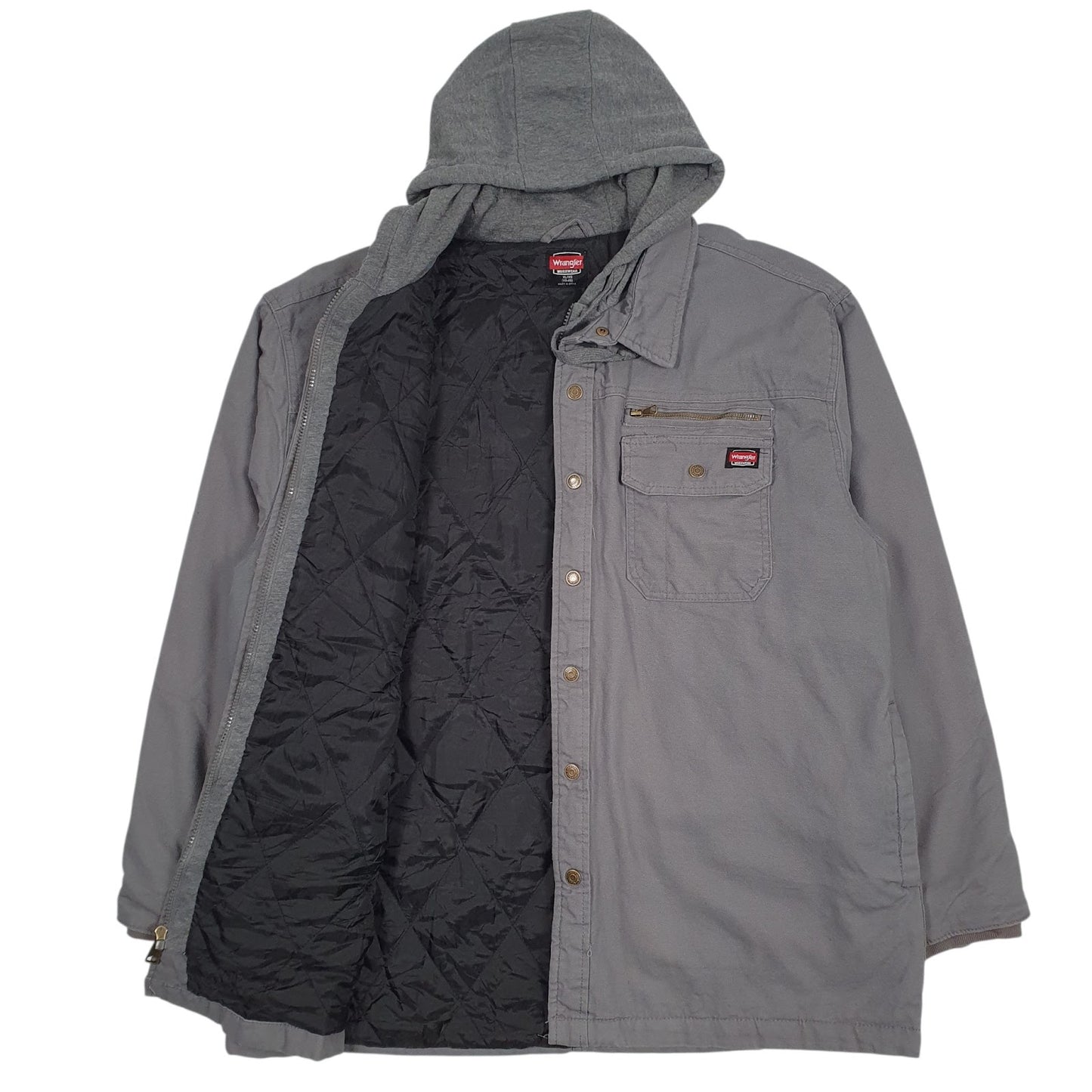 Mens Grey Wrangler Padded  Coat