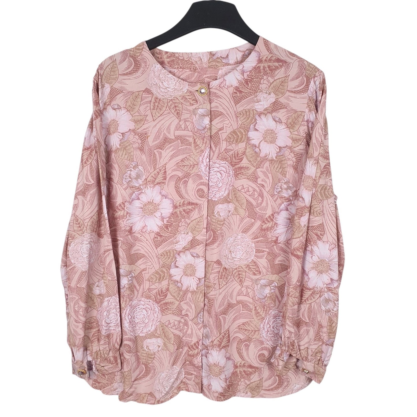 Womens Pink Unbranded Blouse Long Sleeve Shirt