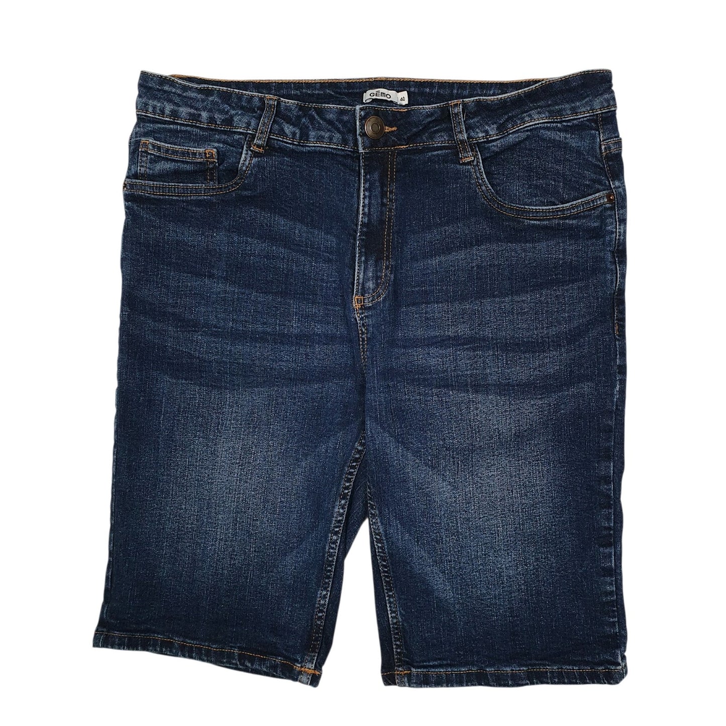 Mens Blue Gemo  Denim Shorts