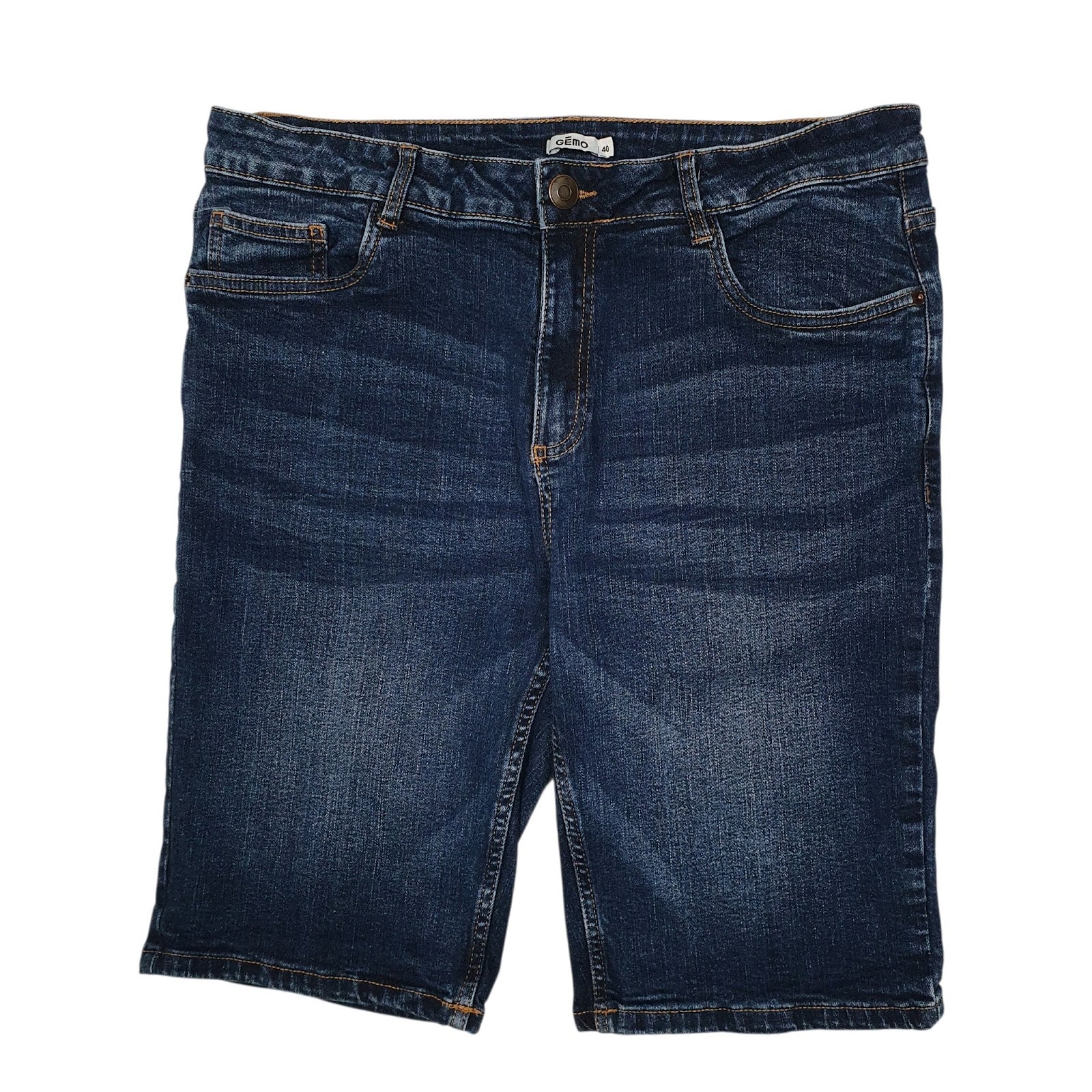 Mens Blue Gemo  Denim Shorts