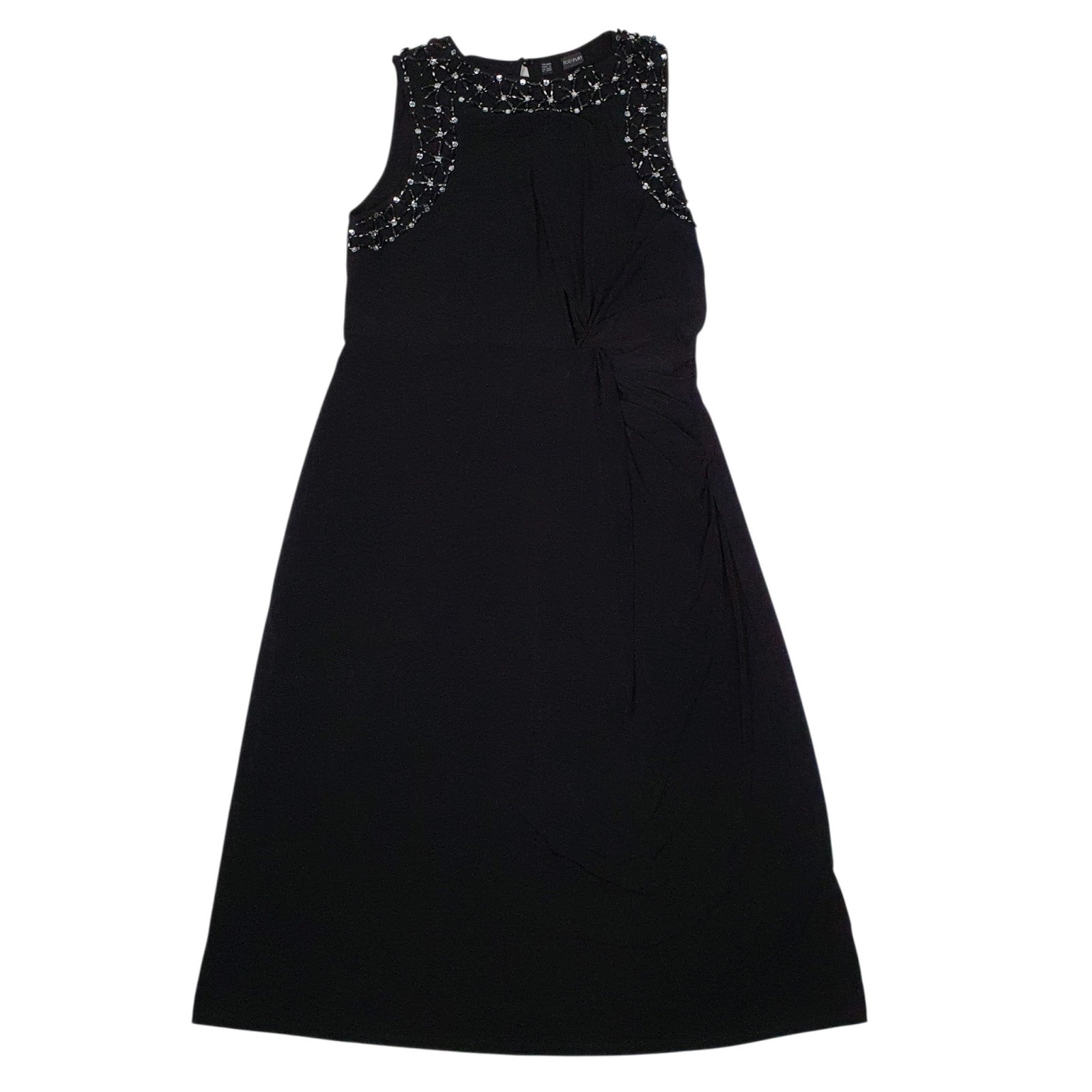 Womens Black Body Flirt Evening Occasion Sleeveless Dress