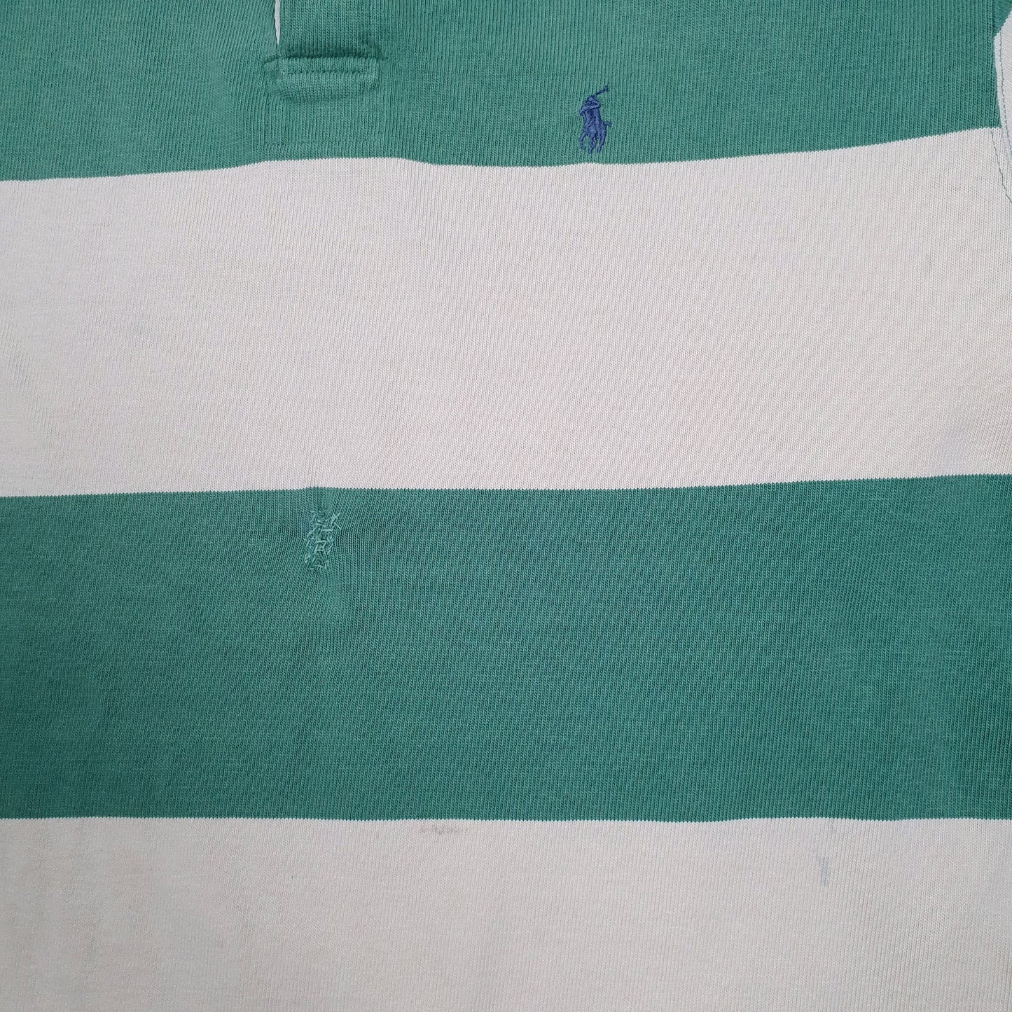 Mens Green Polo Ralph Lauren Rugby Shirt Crewneck Polo Shirt