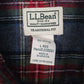 Mens Grey L.L.Bean Flannel  Shirt