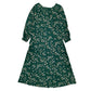 Womens Green Unbranded Floral  Dress