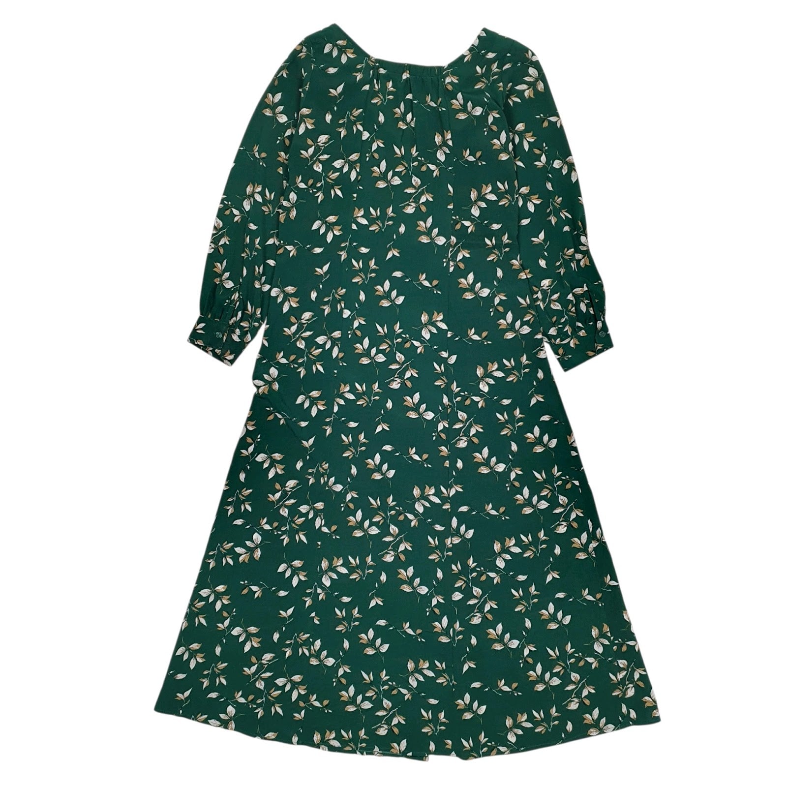 Womens Green Unbranded Floral  Dress