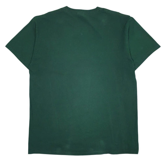 Mens Green Fruit Of The Loom Miles Mac Sports  T Shirt