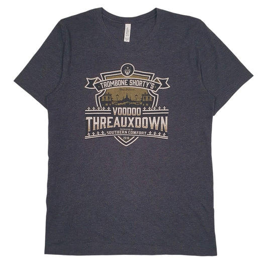 Mens Grey Canvas Trombone Shorty's Short Sleeve T Shirt