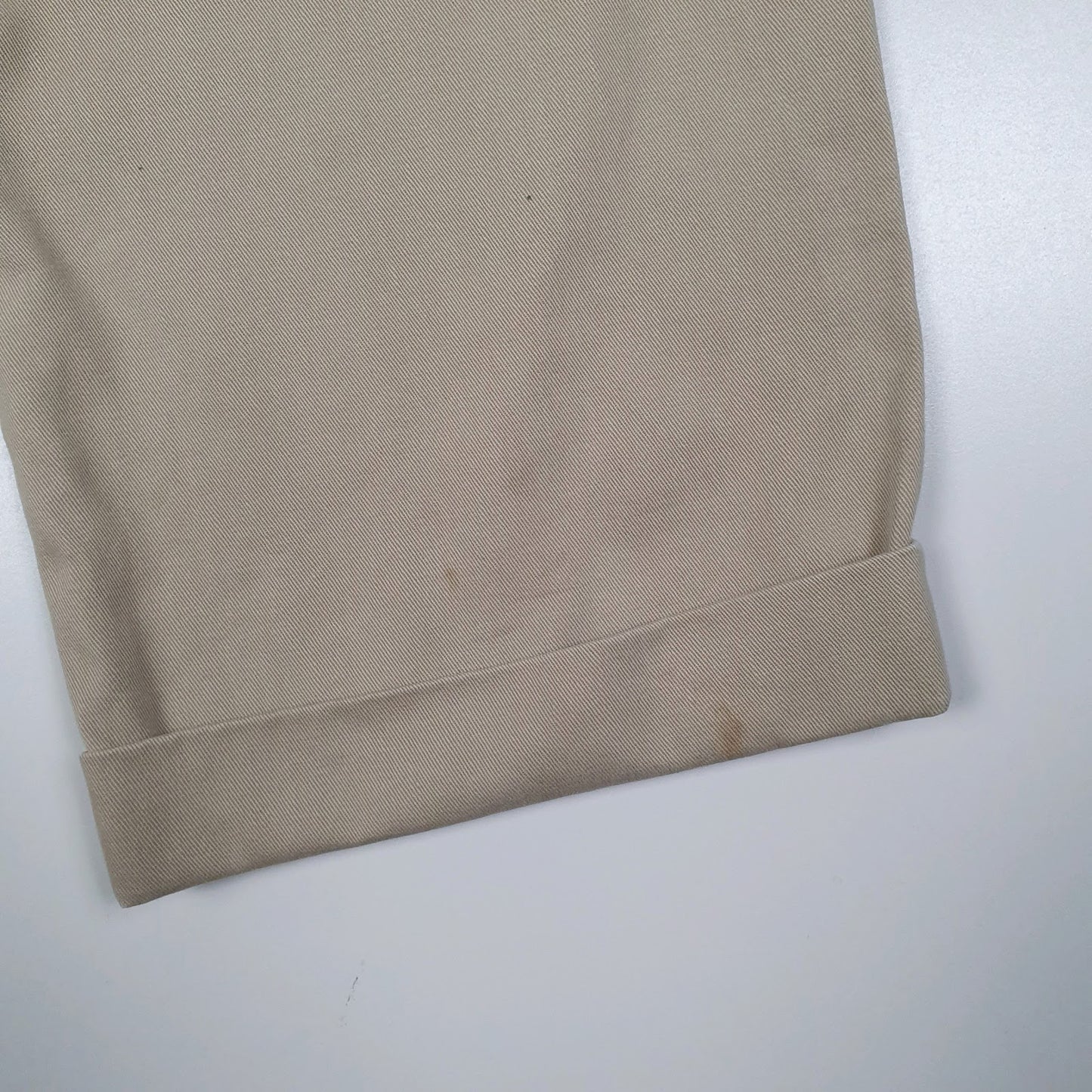 Mens Beige Polo Ralph Lauren Hammond Pant Double Pleated Vintage 90s  Trousers