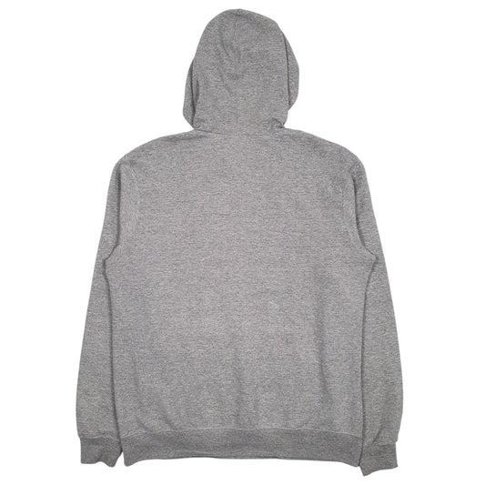 Mens Grey Reebok Spellout Hoodie Jumper