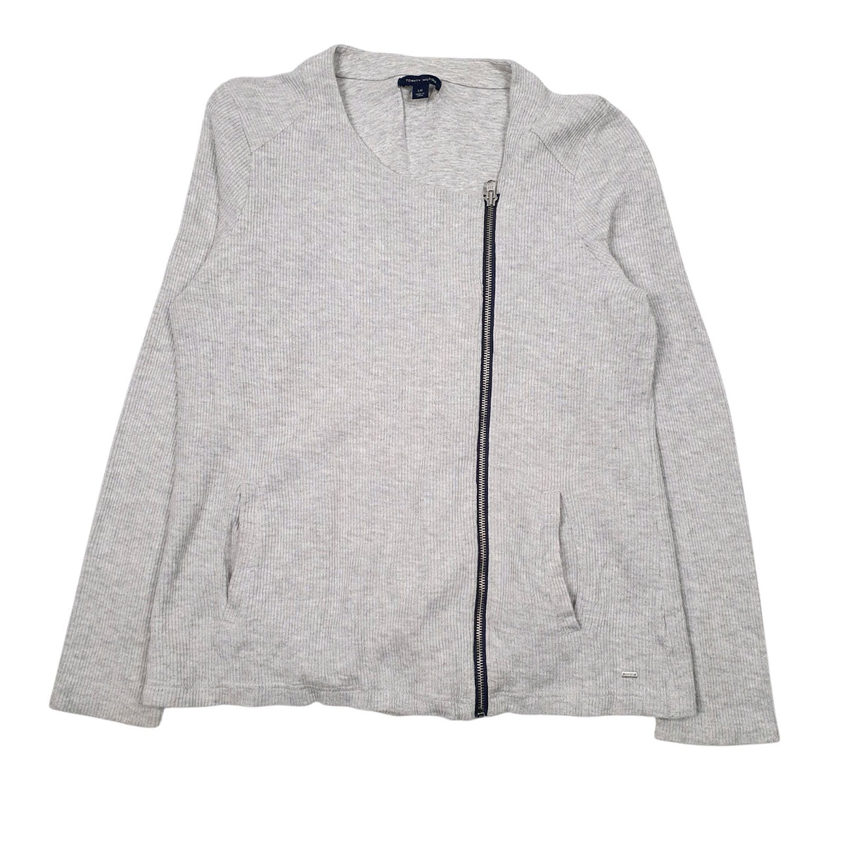 Womens Grey Tommy Hilfiger  Full Zip Jumper