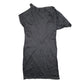 Womens Grey Unbranded Asymmetric Sleeveless Dress
