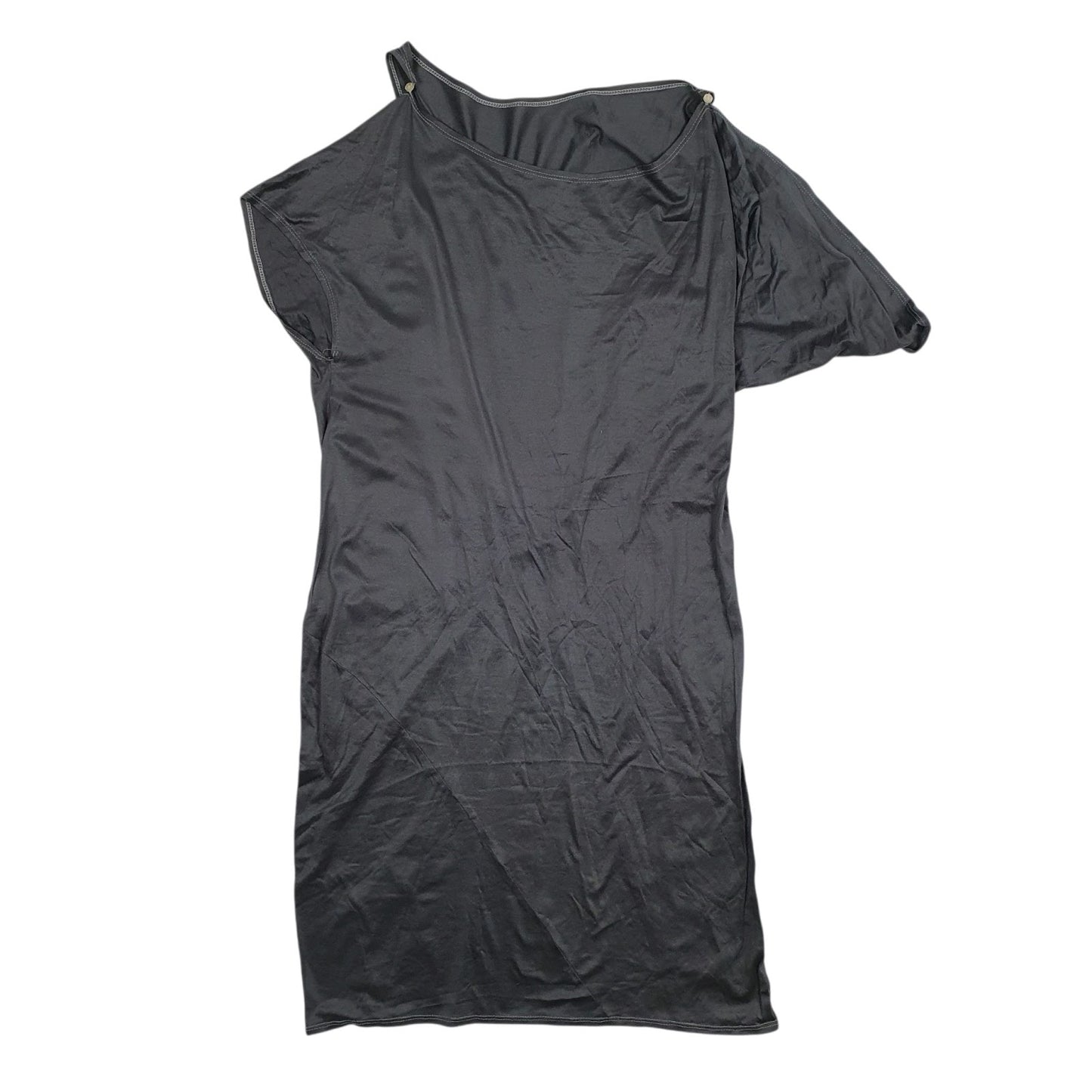 Womens Grey Unbranded Asymmetric Sleeveless Dress