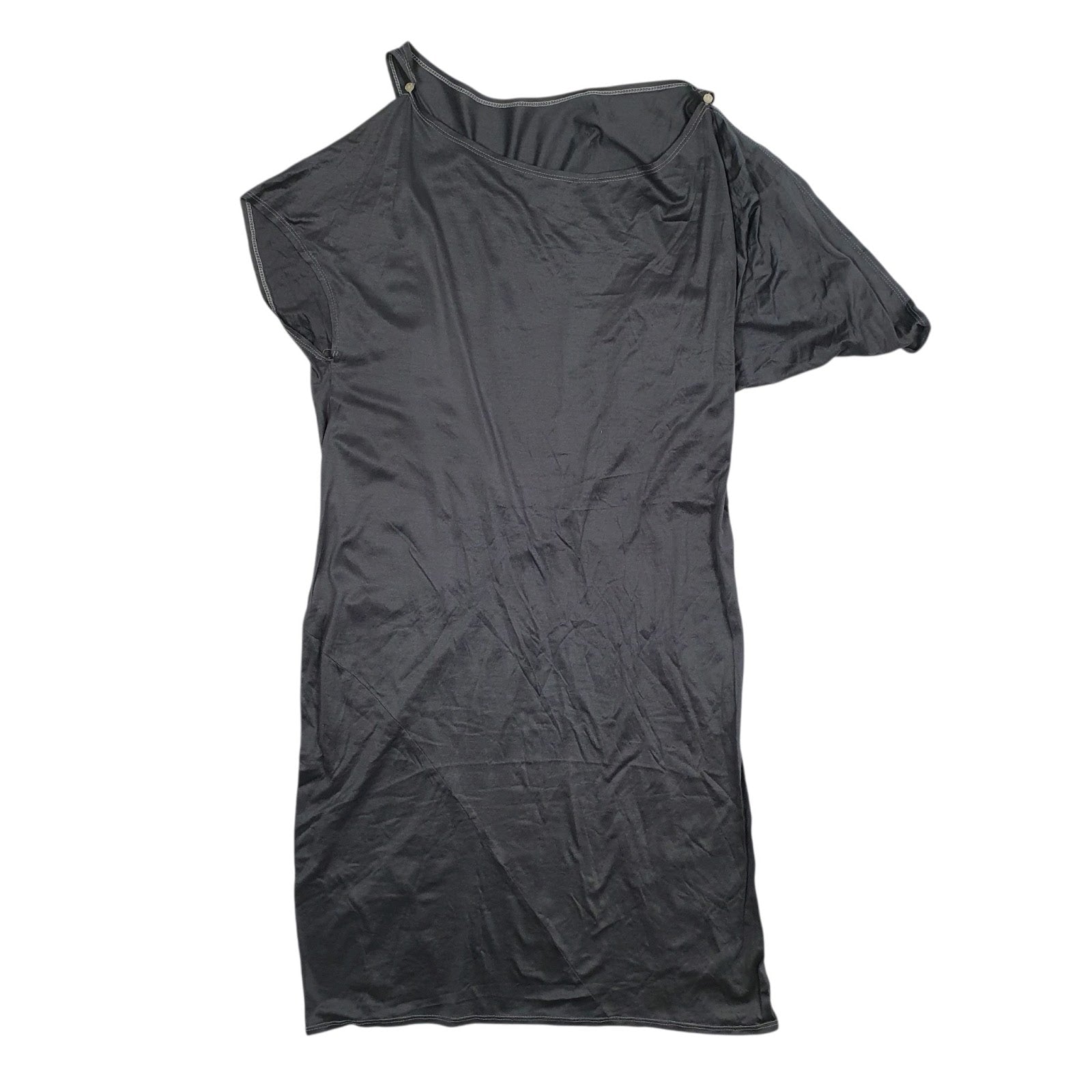 Womens Grey Unbranded Asymmetric Sleeveless Dress