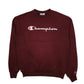 Mens Burgundy Champion  Crewneck Jumper