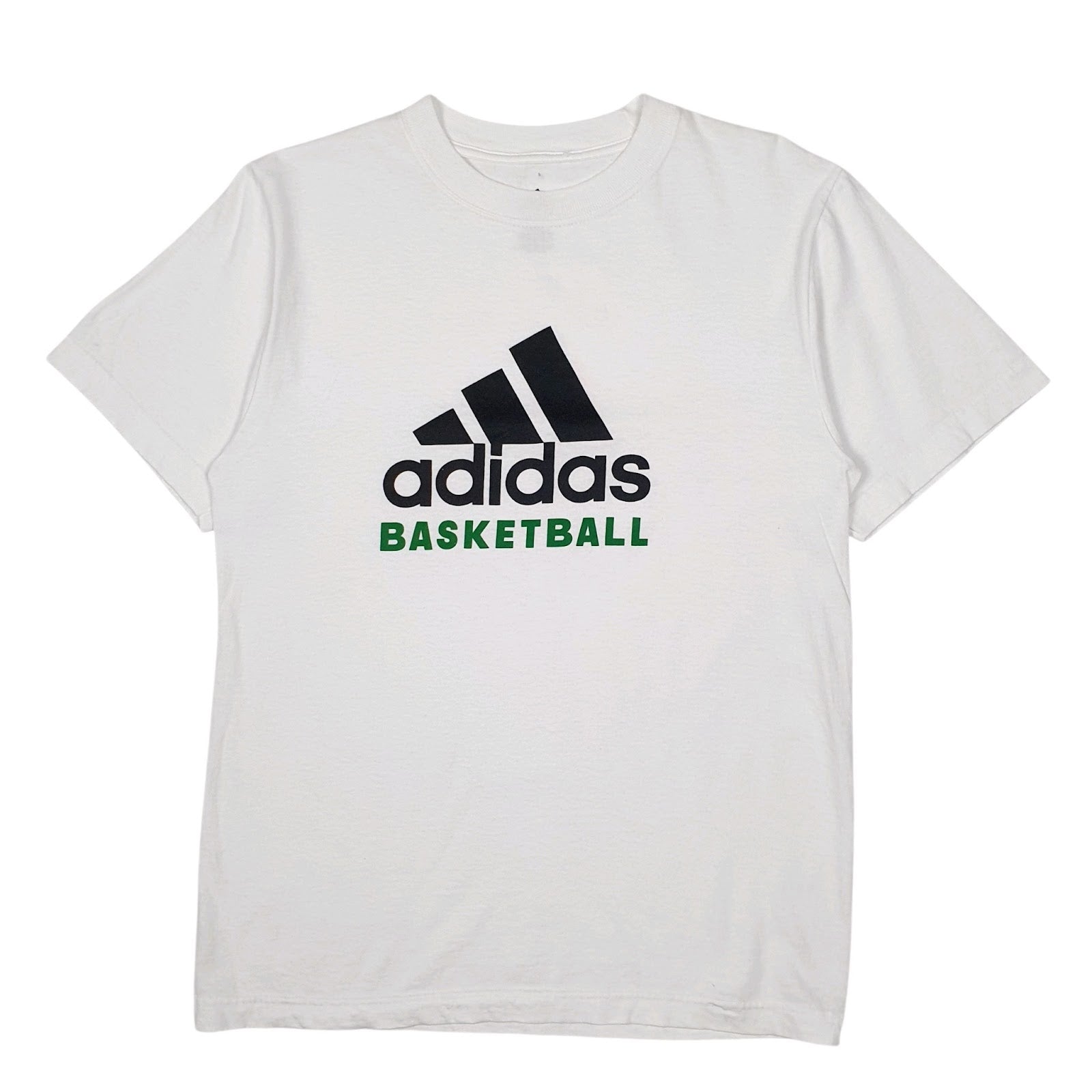 Mens White Adidas Basketball Short Sleeve T Shirt