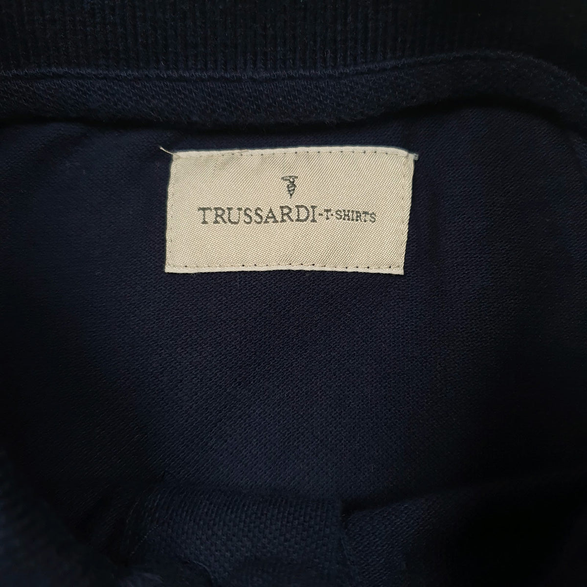 Mens Navy Trussardi   Polo Shirt