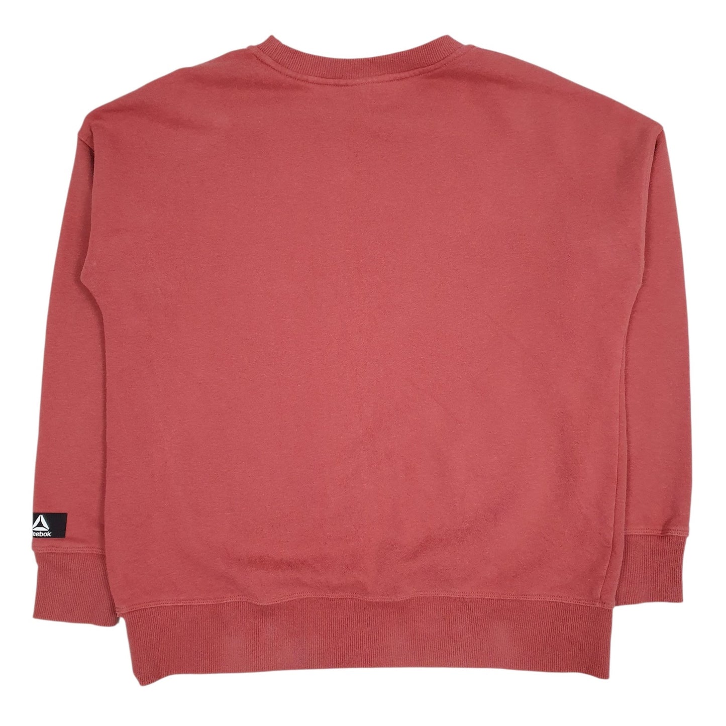 Mens Red Reebok Spellout Crewneck Jumper