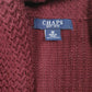 Womens Burgundy Chaps Knit Robe Cardigan Jumper