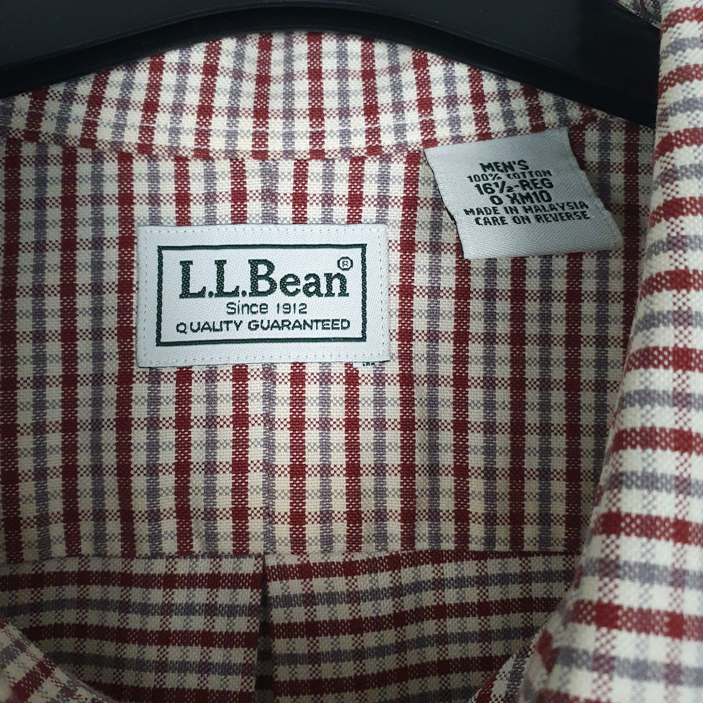 Mens Red L.L.Bean   Shirt