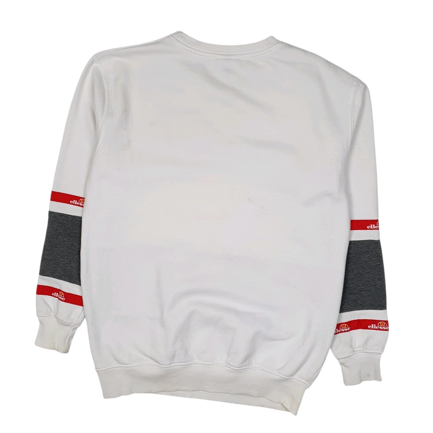 Womens White Ellesse  Crewneck Jumper