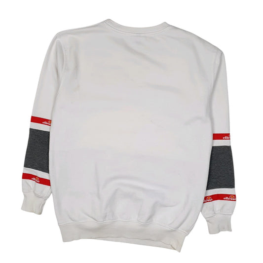 Womens White Ellesse  Crewneck Jumper