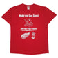 Mens Red Fruit Of The Loom  Short Sleeve T Shirt