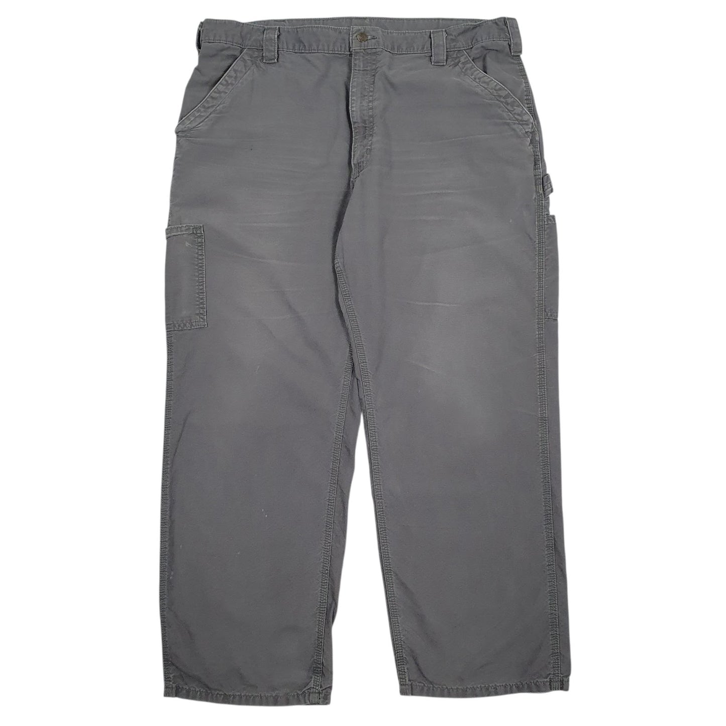 Mens Grey Carhartt B151-FAT Carpenter Trousers
