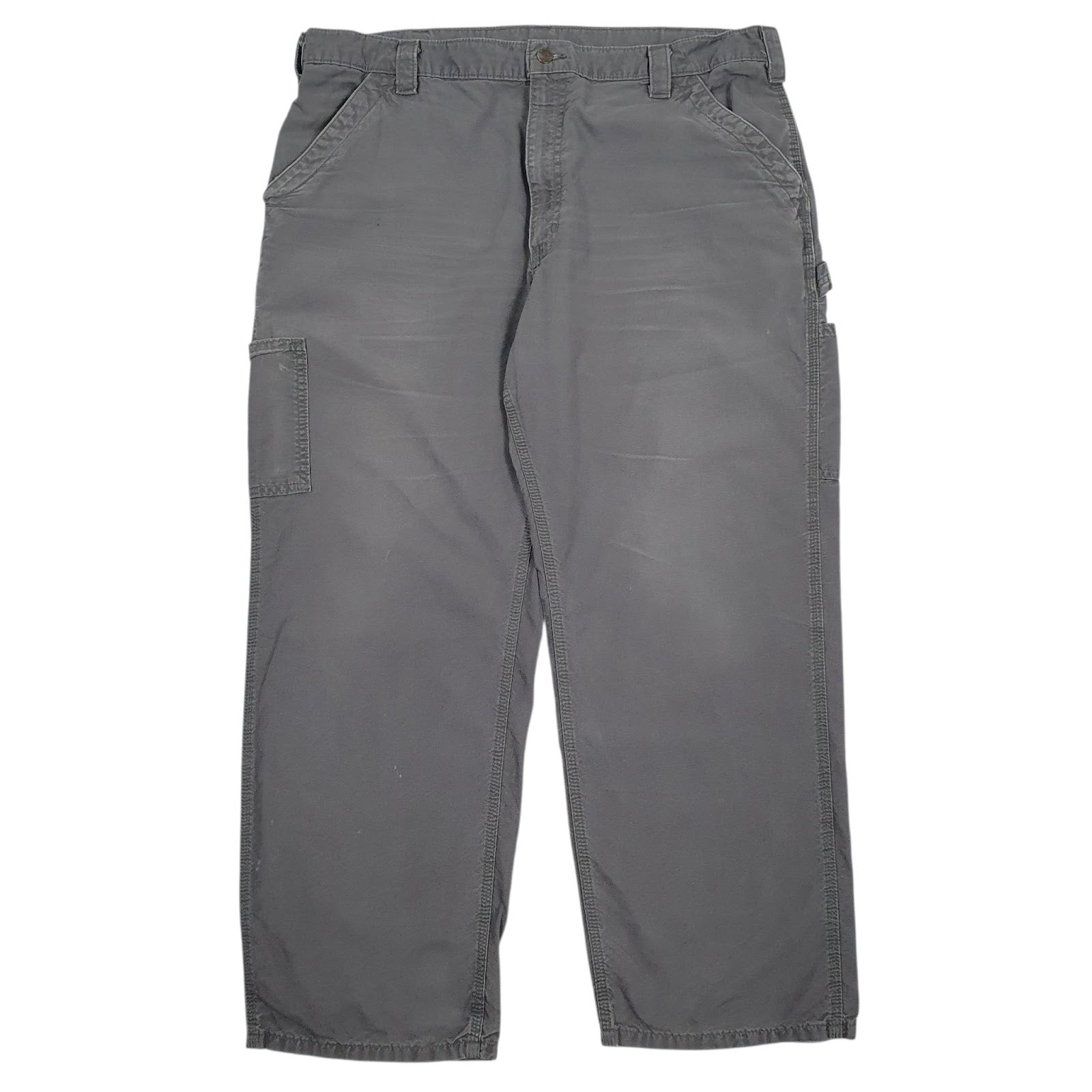 Mens Grey Carhartt B151-FAT Carpenter Trousers