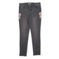 Womens Grey Camaieu Embroidered Casual JeansW33 L27