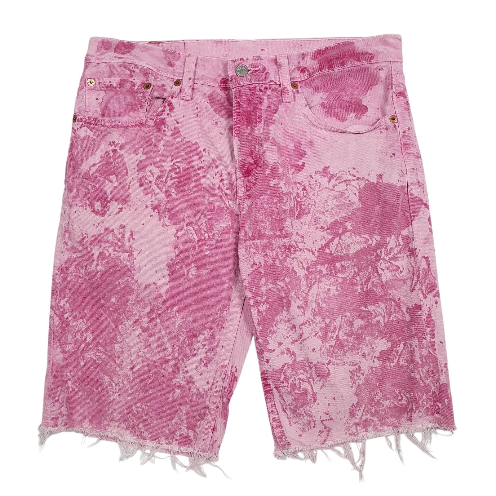 Womens Pink Levis  Denim Shorts