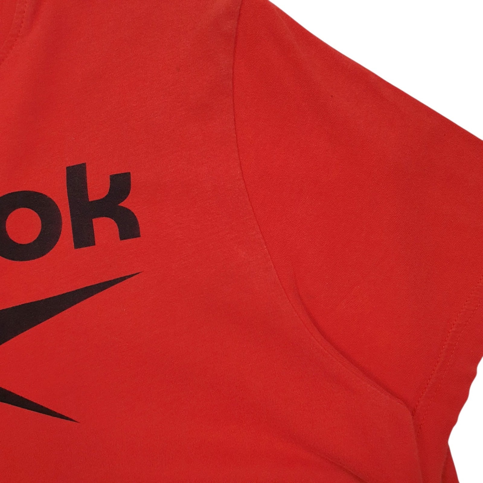 Mens Red Reebok Spellout  T Shirt