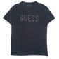 Mens Black Guess Spellout Short Sleeve T Shirt