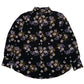 Womens Black M&S Floral Long Sleeve Shirt
