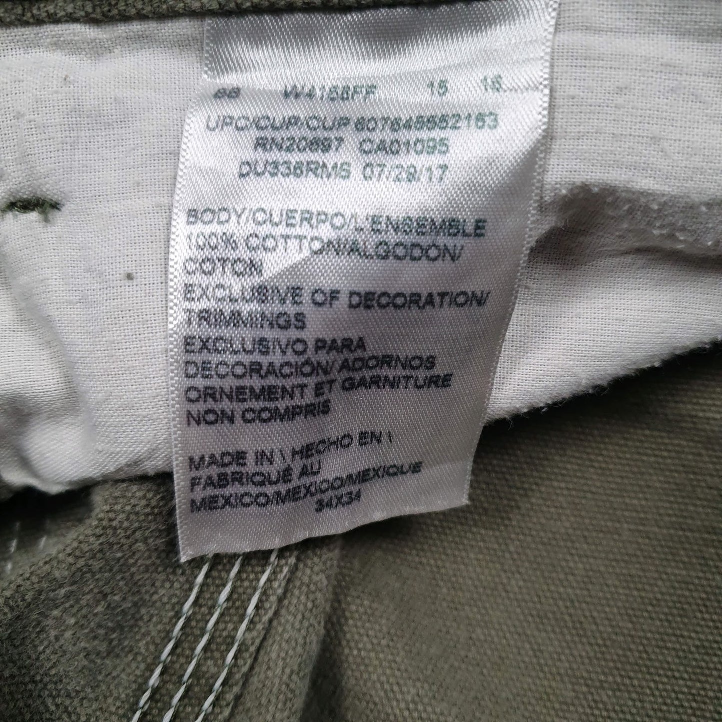 Mens Green Dickies Workwear  Trousers