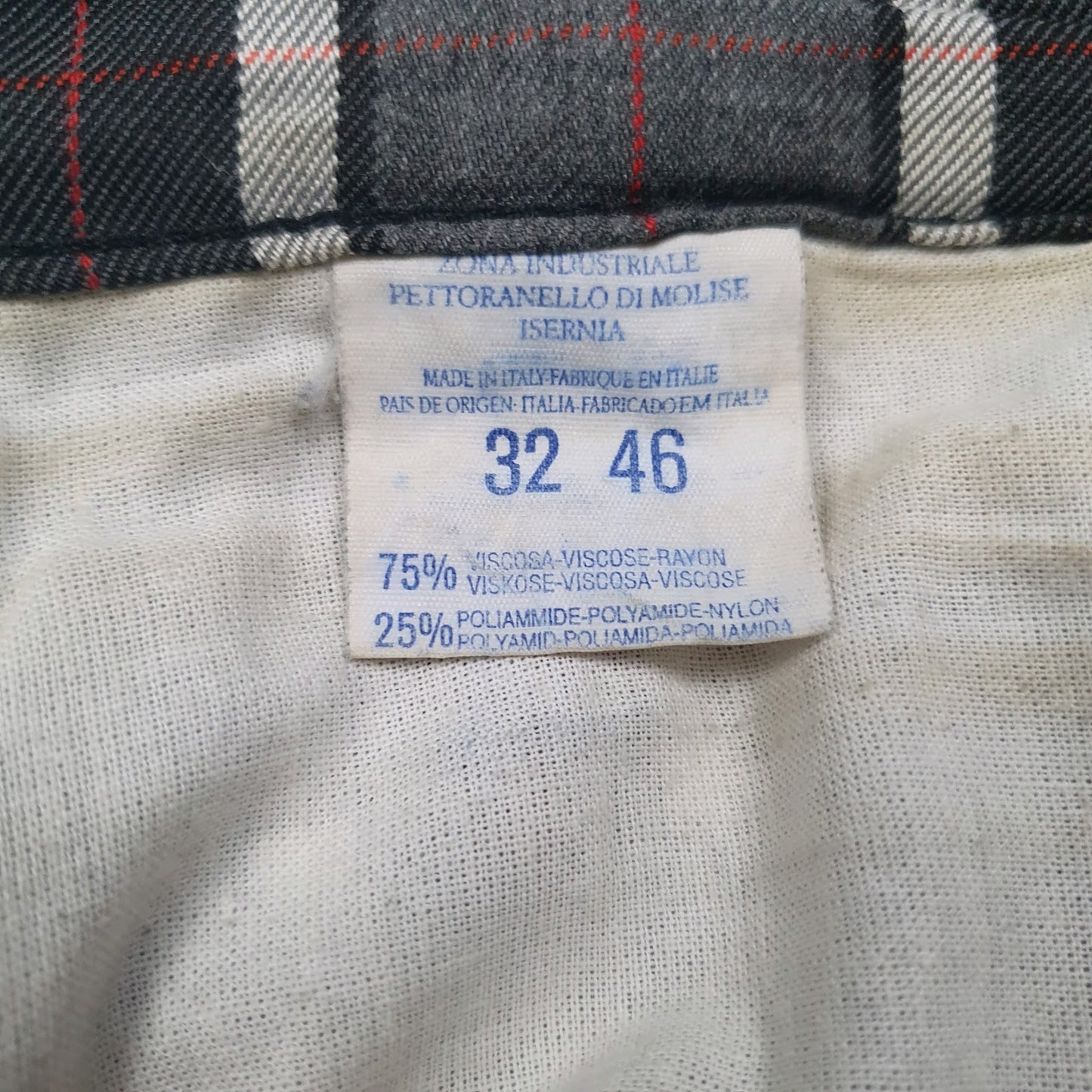 Womens Grey Dolce and Gabbana Plaid  Trousers