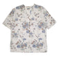 Womens White New Fast Lightweight Floral Short Sleeve Shirt