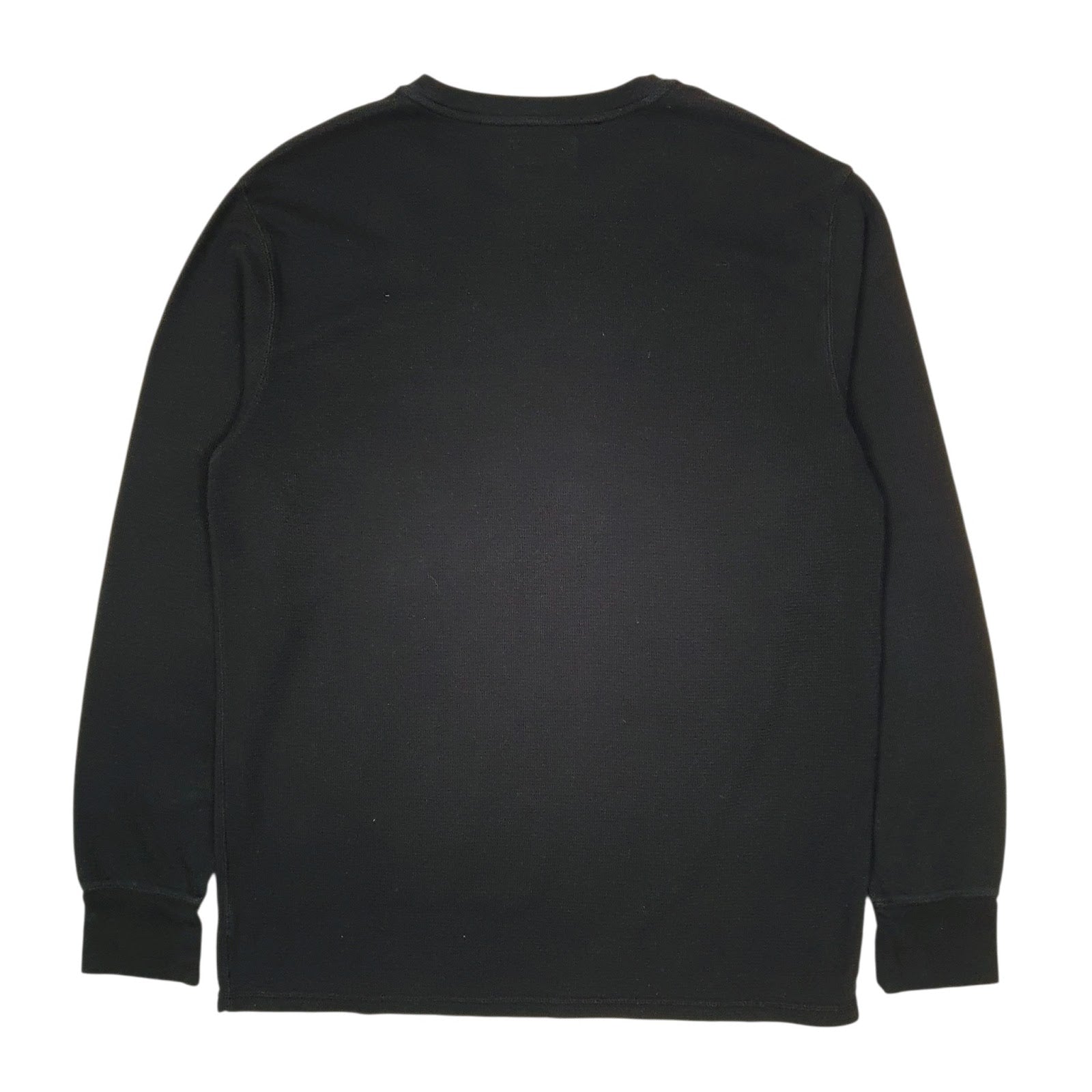 Mens Black Polo Ralph Lauren Thermal Crewneck Jumper