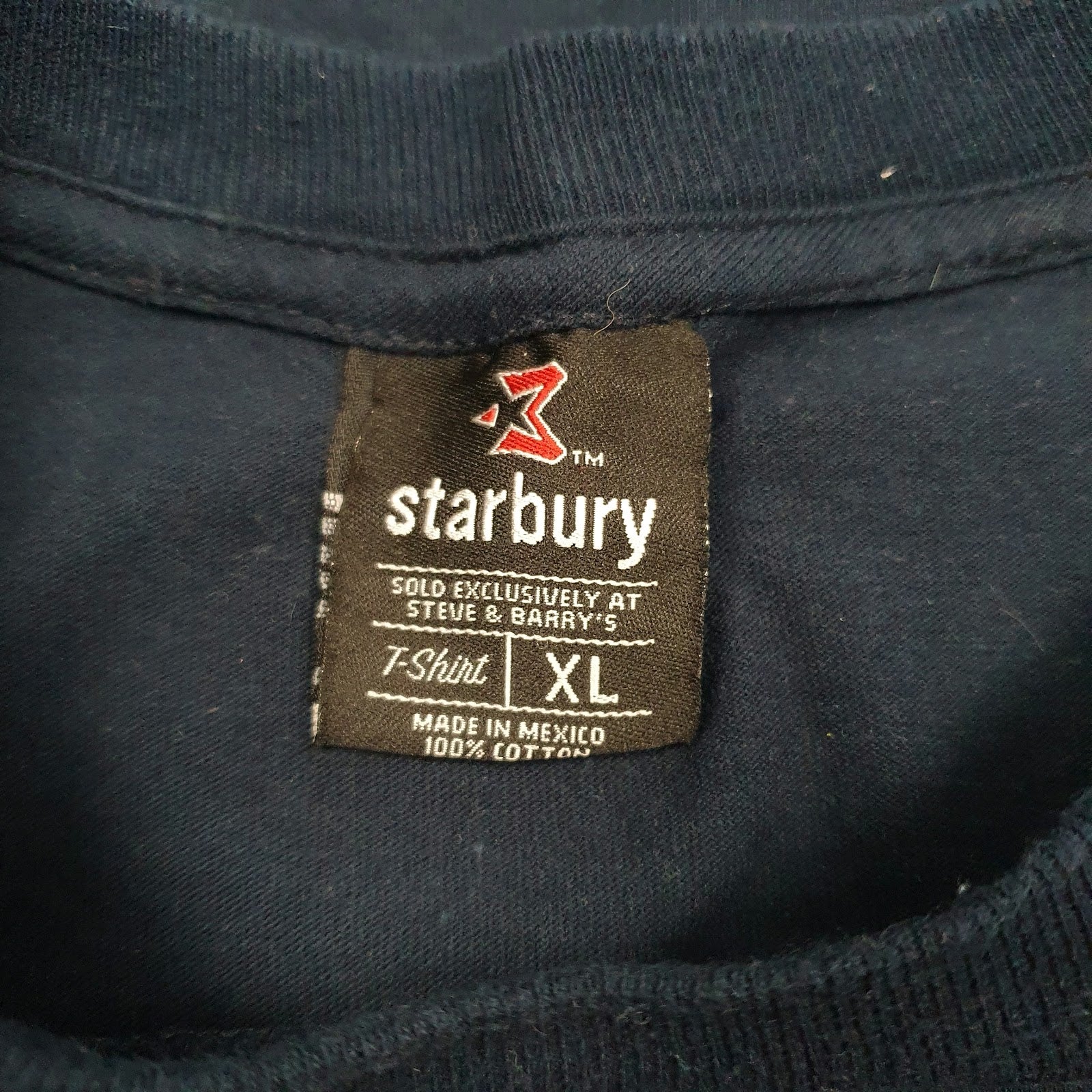Mens Navy Starbury NBA Spellout  T Shirt