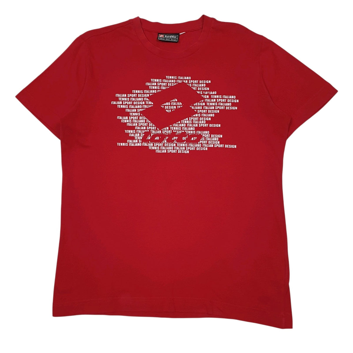 Mens Red Lotto  Short Sleeve T Shirt